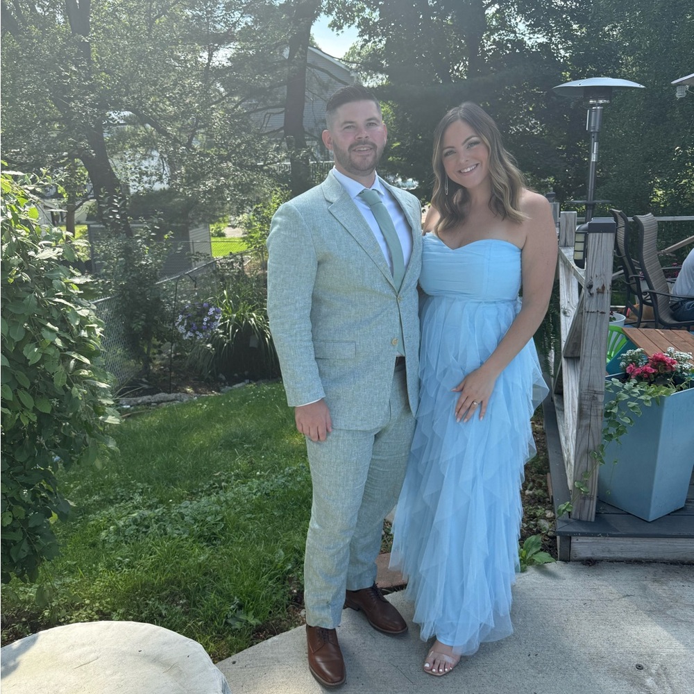 Light blue tulle dress